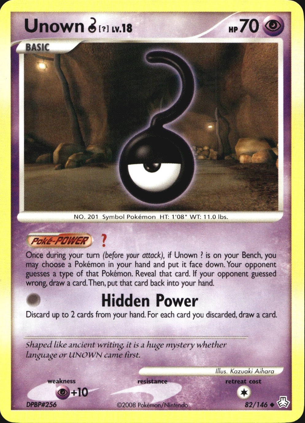 Unown [?] 82/146 Uncommon Legends Awakened Pokemon Near Mint
