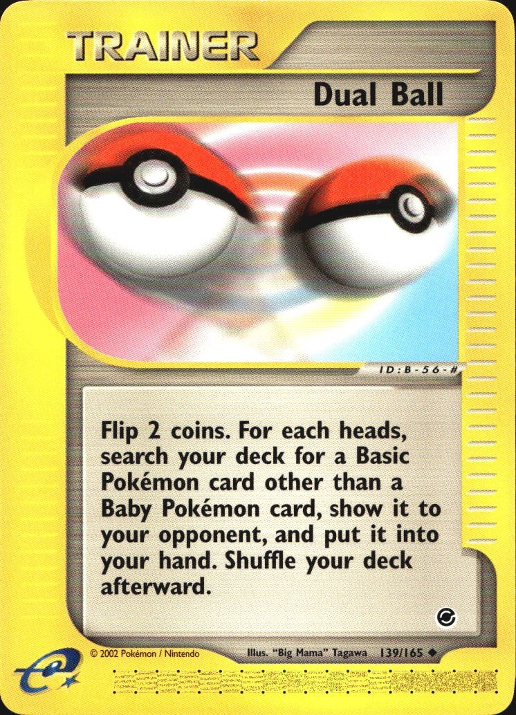 Dual Ball 139/165 Uncommon Expedition Base Set Pokemon Near Mint