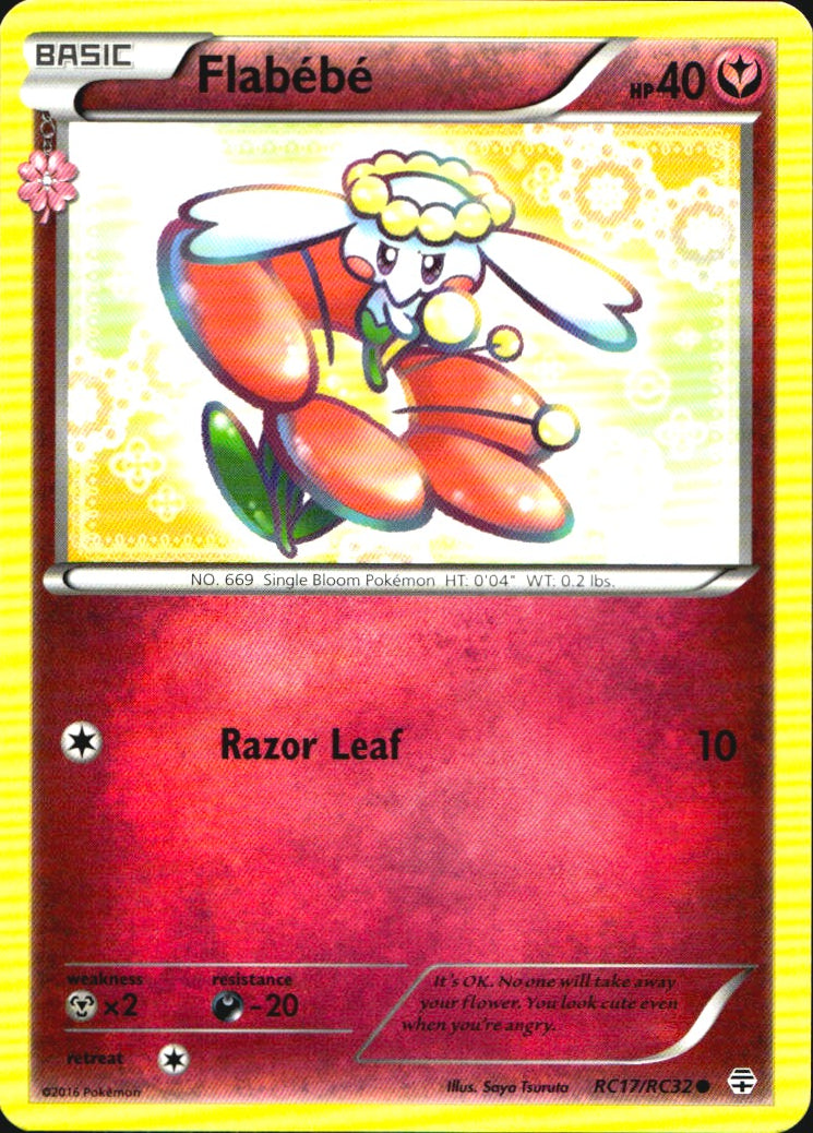 Flabebe RC17/RC32 Common Generations Pokemon Near Mint
