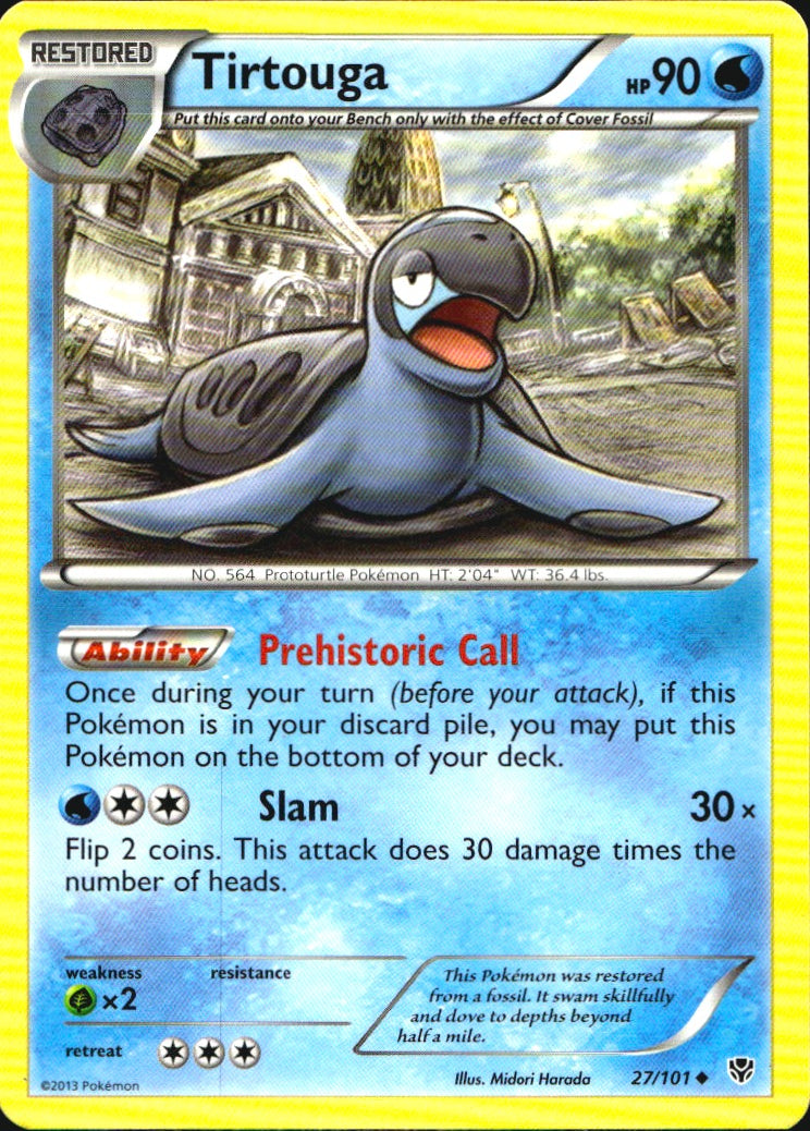 Tirtouga 27/101 Uncommon Plasma Blast Pokemon Near Mint