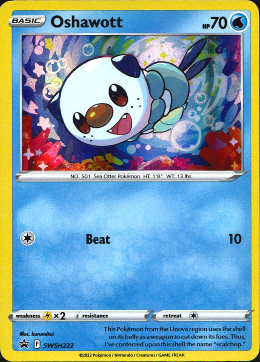 Oshawott SWSH222 Promo SWSH Black Star Pokemon Near Mint