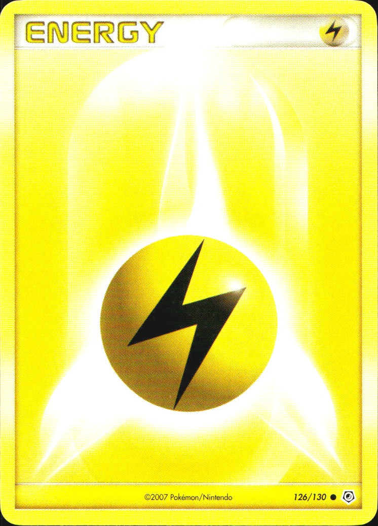 Lightning Energy 126/130 Common Diamond & Pearl Pokemon Near Mint