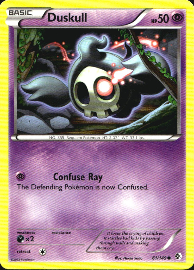 Duskull 61/149 Common Boundaries Crossed Pokemon Near Mint