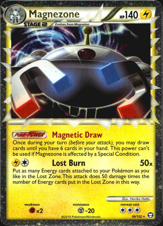 Magnezone 96/102 Rare Prime HGSS Triumphant Pokemon Near Mint