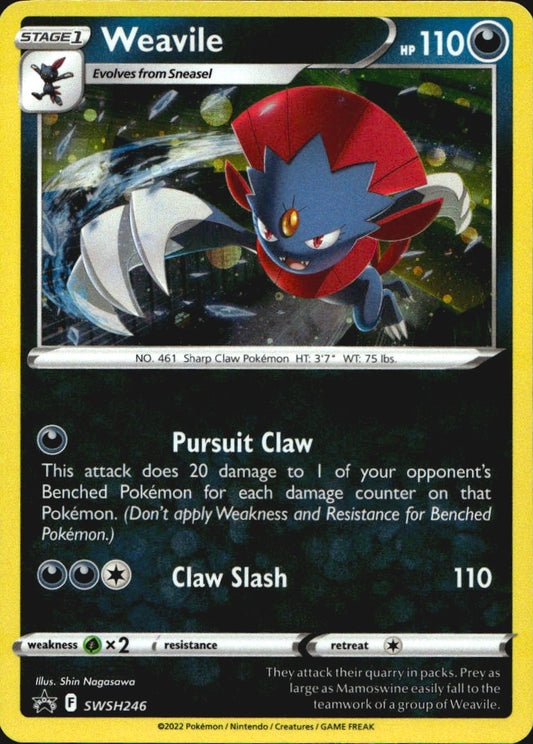 Weavile SWSH246 Promo SWSH Black Star Pokemon Near Mint