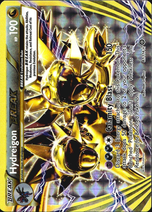 Hydreigon BREAK 87/114 BREAK Rare Steam Siege Pokemon Near Mint