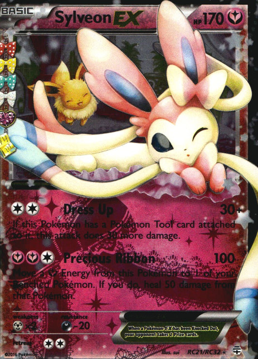 Sylveon EX RC21/RC32 Holo Rare EX Generations Pokemon Near Mint