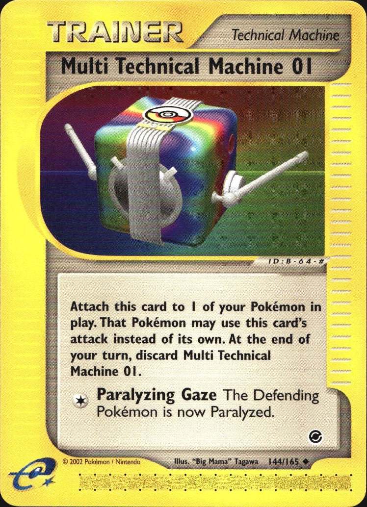 Multi Technical Machine 01 144/165 Uncommon Expedition Base Set Pokemon NM