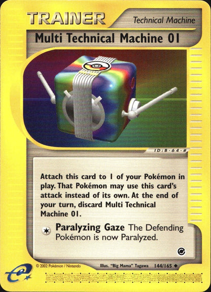 Multi Technical Machine 01 144/165 Uncommon Expedition Base Set Pokemon NM