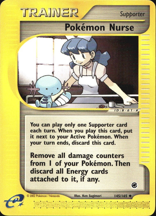Pokemon Nurse 145/165 Uncommon Expedition Base Set Pokemon Near Mint