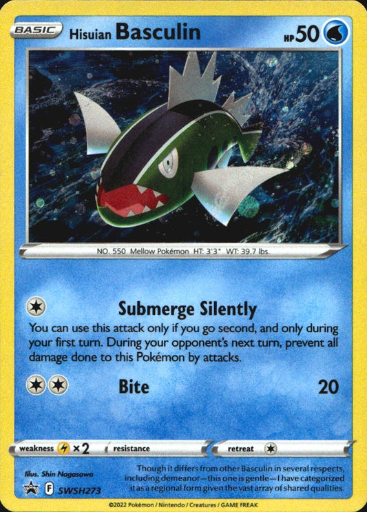 Hisuian Basculin SWSH273 Promo SWSH Black Star Pokemon Near Mint