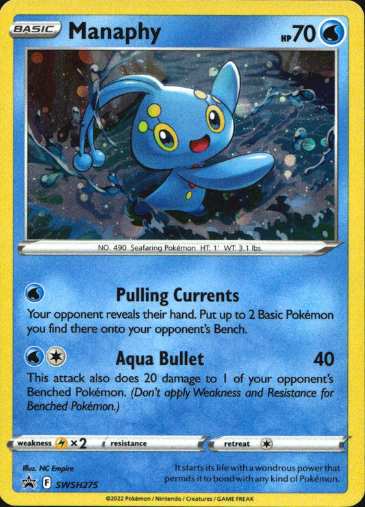Manaphy SWSH275 Promo SWSH Black Star Pokemon Near Mint