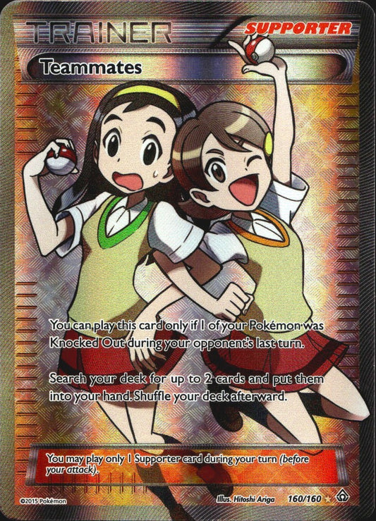 Teammates 160/160 Rare Ultra Primal Clash Pokemon Near Mint