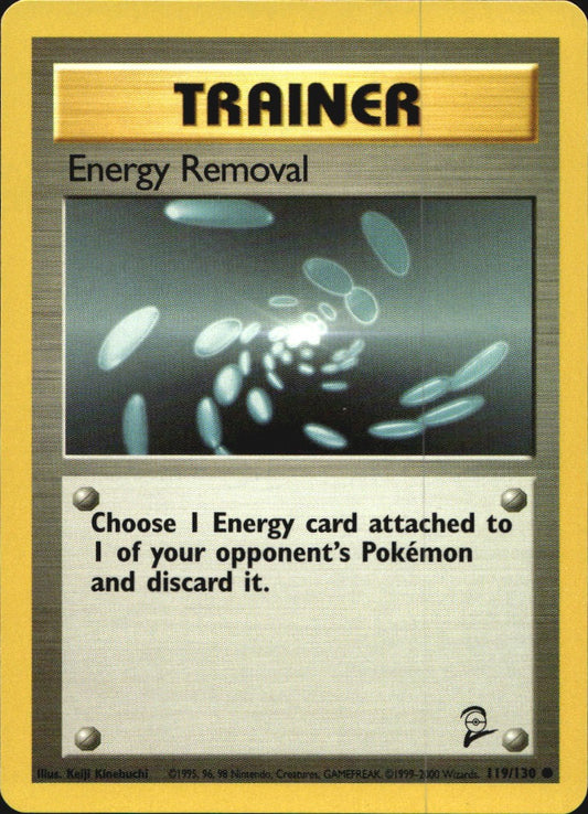 Energy Removal 92/102 Common Base Set Pokemon Near Mint