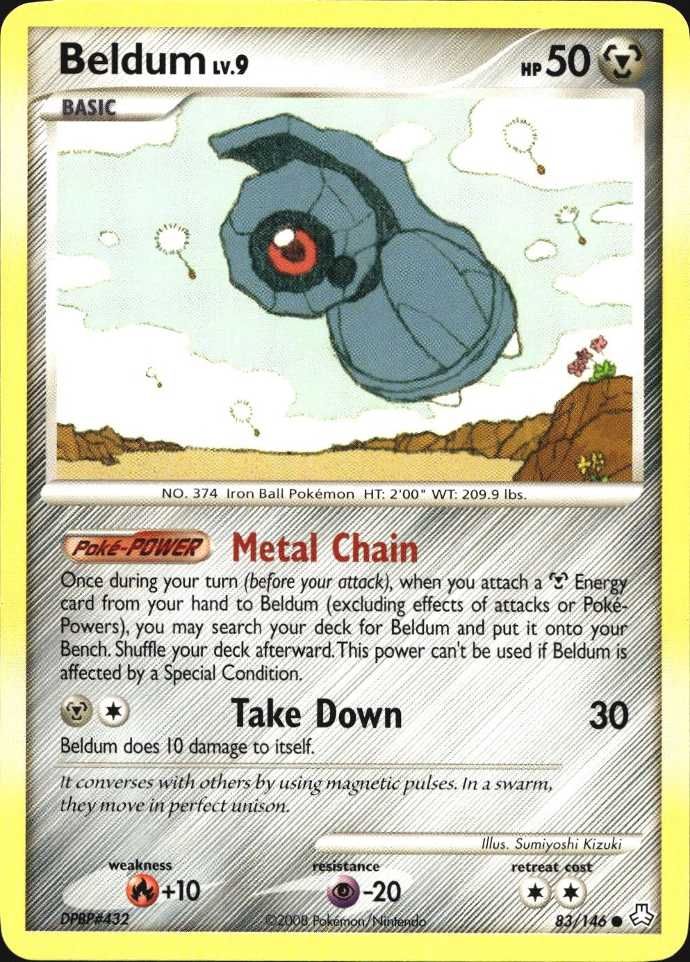 Beldum 83/146 Common Legends Awakened Pokemon Near Mint