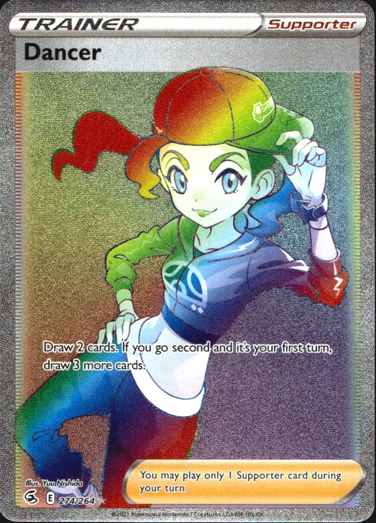 Dancer 274/264 Rare Rainbow Fusion Strike Pokemon Near Mint