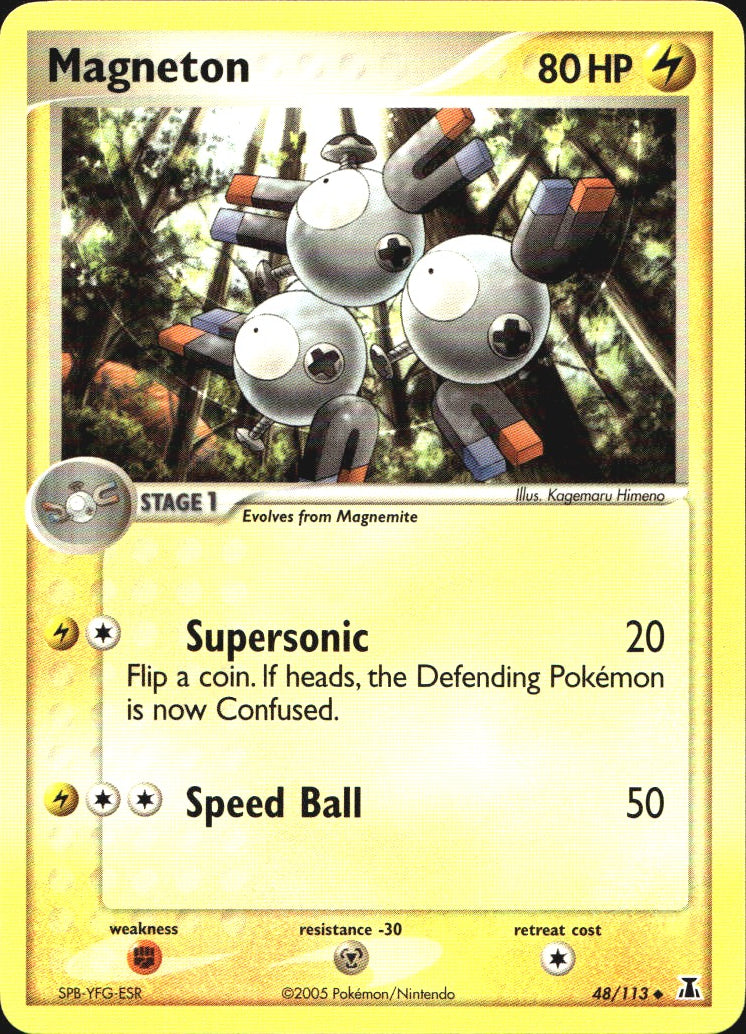 Magneton 48/113 Uncommon Delta Species Pokemon Near Mint