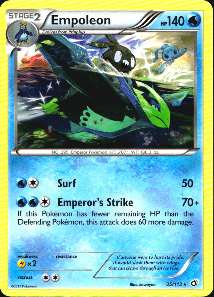 Empoleon 35/113 Rare Legendary Treasures Pokemon Near Mint