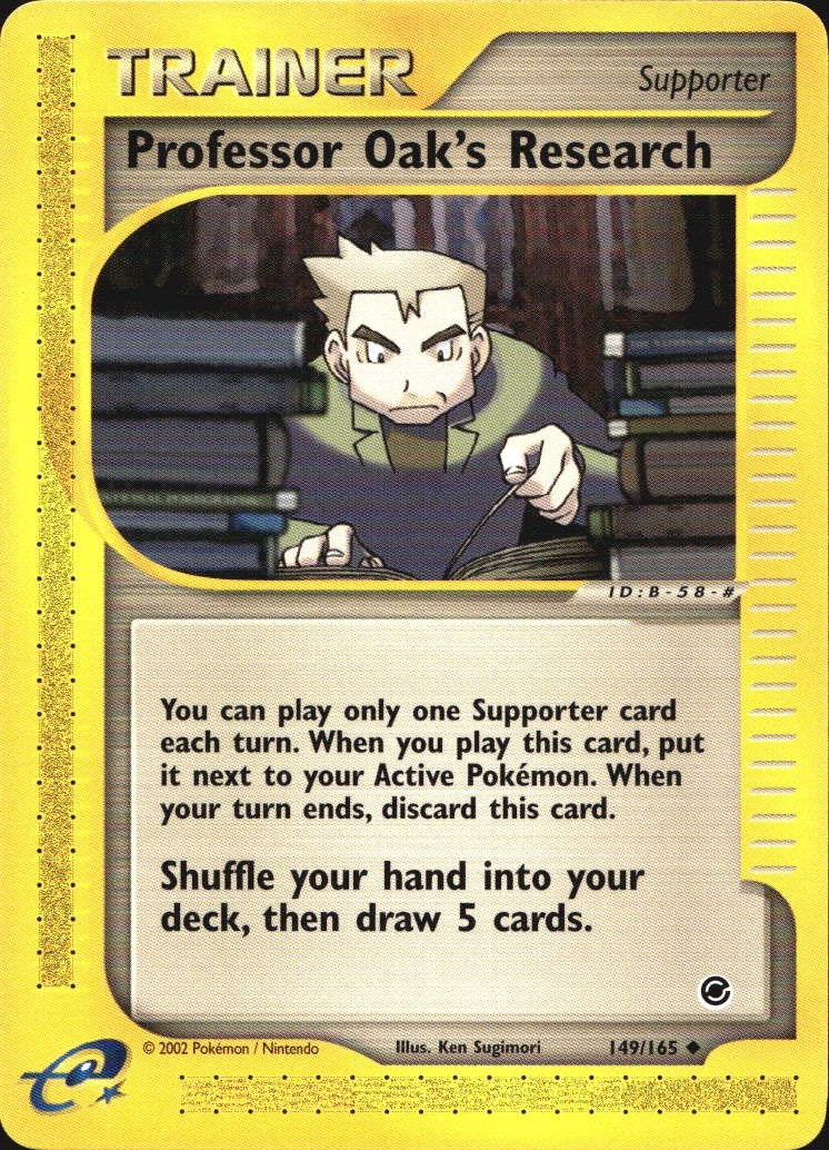 Professor Oak's Research 149/165 Uncommon Expedition Base Set Pokemon Near Mint