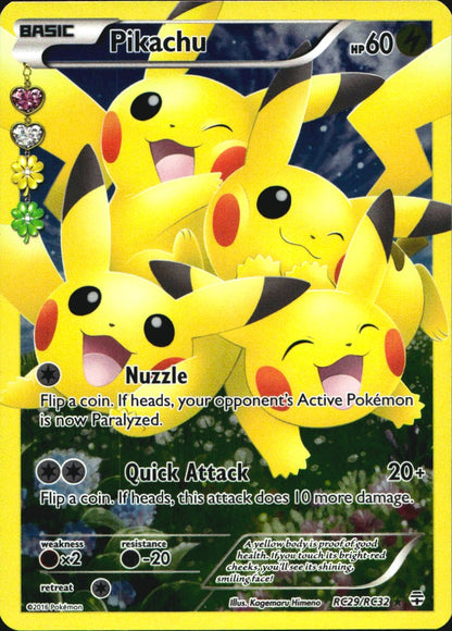 Pikachu RC29/RC32 Rare Ultra Generations Pokemon Near Mint