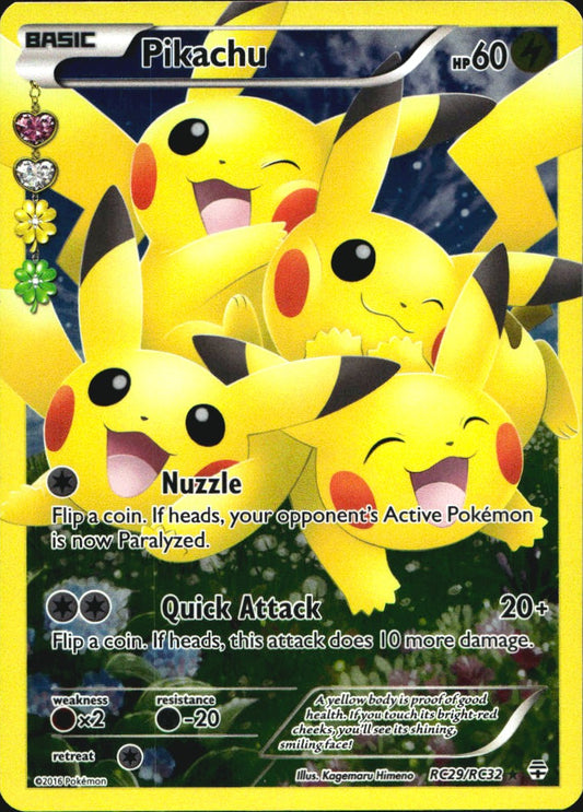 Pikachu RC29/RC32 Rare Ultra Generations Pokemon Near Mint