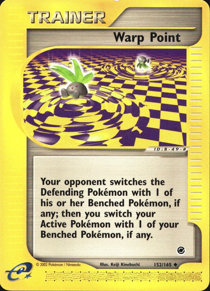 Warp Point 152/165 Uncommon Expedition Base Set Pokemon Near Mint