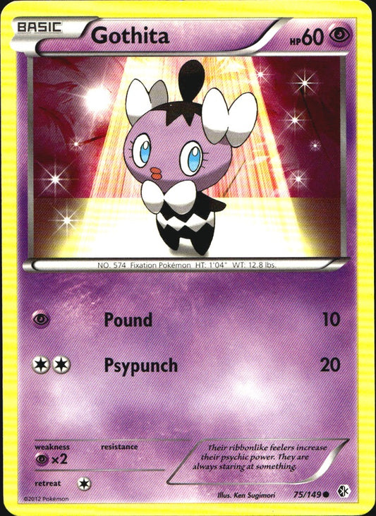 Gothita 75/149 Common Boundaries Crossed Pokemon Near Mint