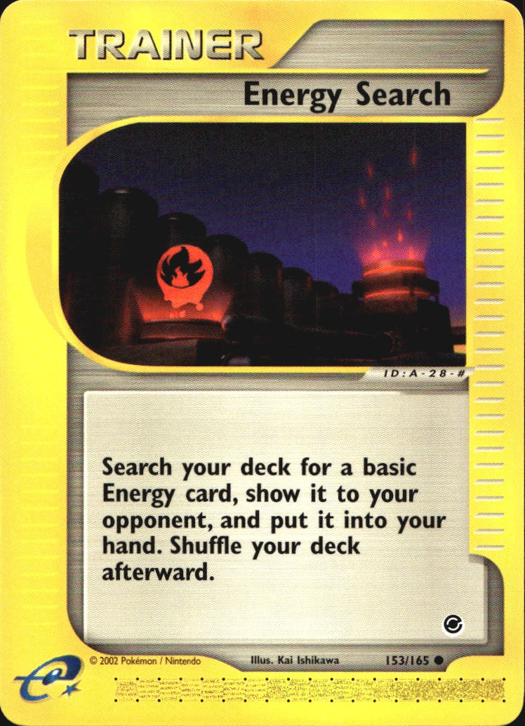 Energy Search 153/165 Common Expedition Base Set Pokemon Near Mint