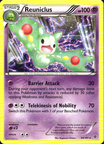 Reuniclus 44/101 Rare Plasma Blast Pokemon Near Mint