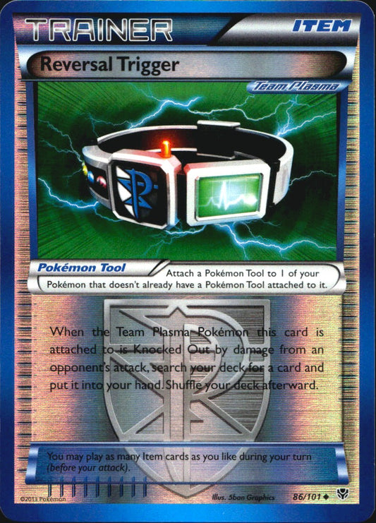 Reversal Trigger 86/101 Uncommon Plasma Blast Pokemon Reverse Holo Near Mint
