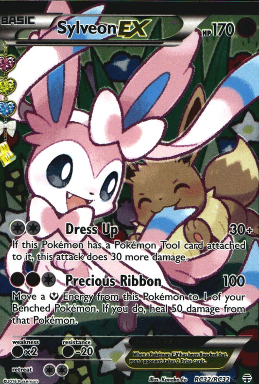 Sylveon EX RC32/RC32 Rare Ultra Generations Pokemon Near Mint
