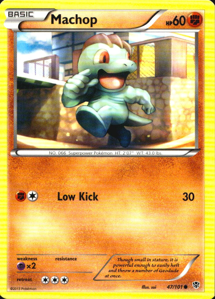Machop 47/101 Common Plasma Blast Pokemon Near Mint