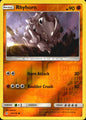 Rhyhorn 93/214 Common Unbroken Bonds Pokemon Reverse Holo Near Mint