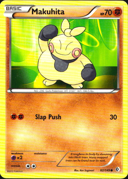 Makuhita 82/149 Common Boundaries Crossed Pokemon Near Mint