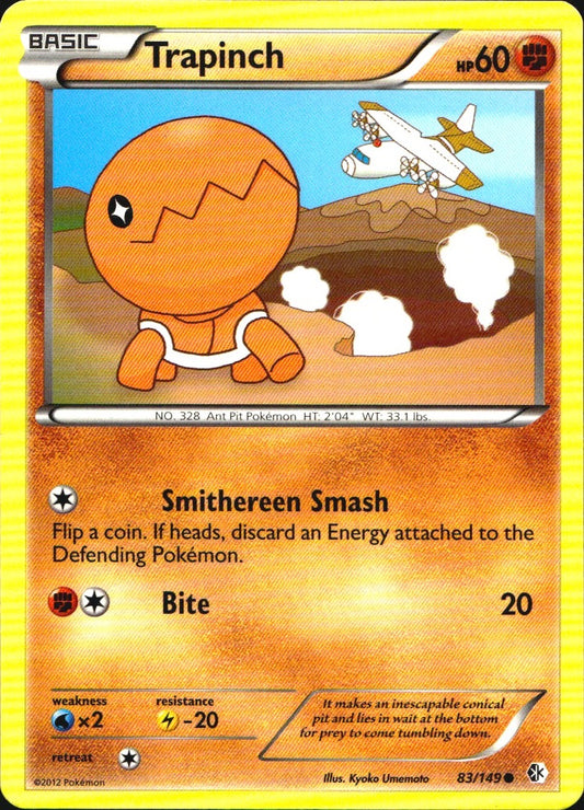 Trapinch 83/149 Common Boundaries Crossed Pokemon Near Mint