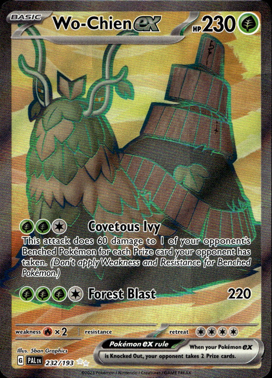 Wo-Chien ex 232/193 Ultra Rare Paldea Evolved Pokemon Near Mint