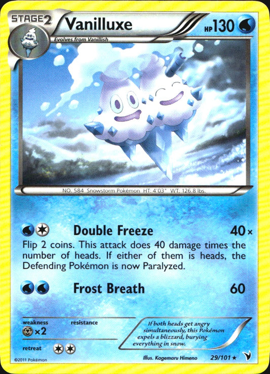Vanilluxe 29/101 Rare Noble Victories Pokemon Near Mint