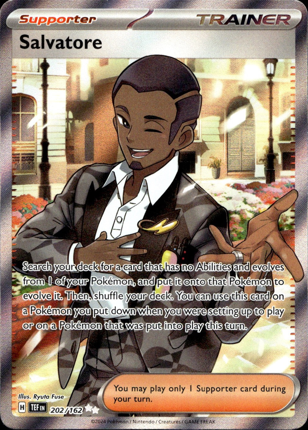 Salvatore 202/162 Ultra Rare Temporal Forces Pokemon Near Mint