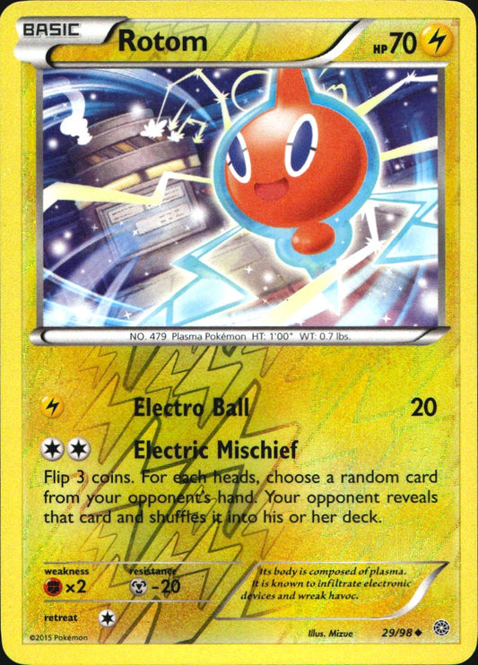 Rotom 29/98 Uncommon Ancient Origins Pokemon Reverse Holo Near Mint