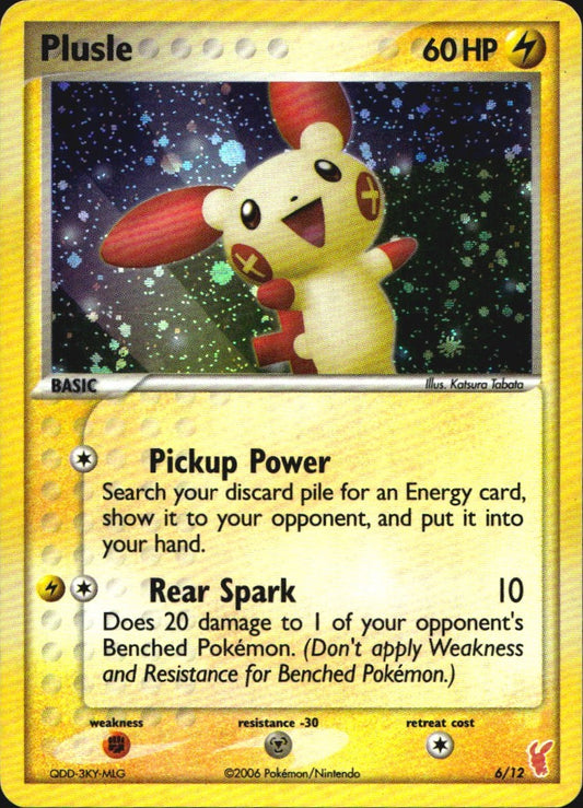 Plusle 6/12 EX Trainer Kit 2 Plusle Pokemon Lightly Played