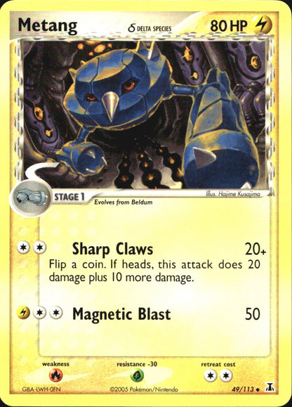 Metang 49/113 Uncommon Delta Species Pokemon Near Mint