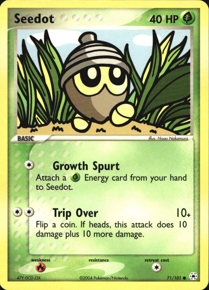 Seedot 71/101 Common Hidden Legends Pokemon Near Mint
