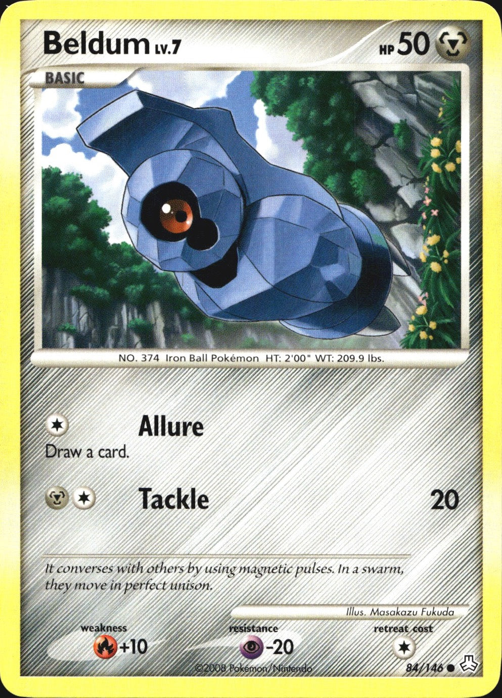 Beldum 84/146 Common Legends Awakened Pokemon Near Mint