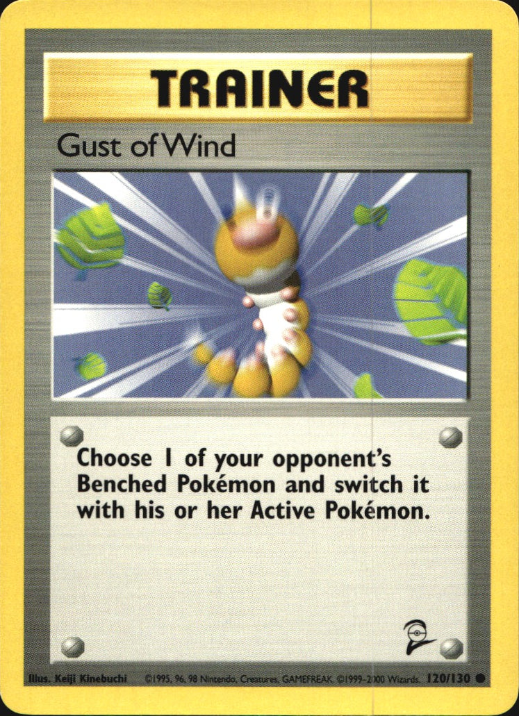 Gust of Wind 120/130 Common Base Set 2 Pokemon Near Mint