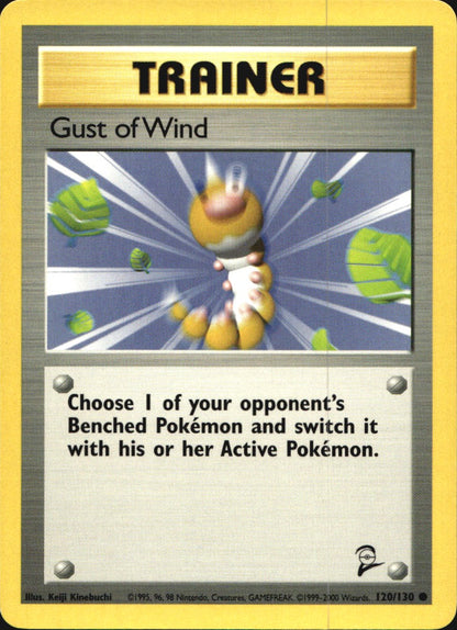 Gust of Wind 120/130 Common Base Set 2 Pokemon Near Mint