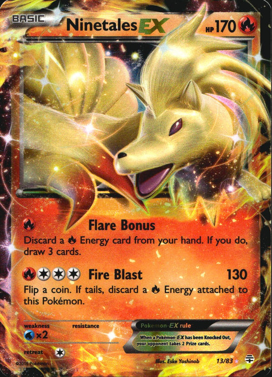 Ninetales EX 13/83 Holo Rare EX Generations Pokemon Near Mint