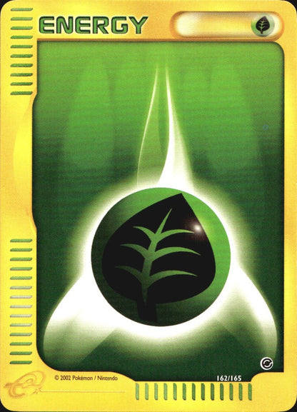 Grass Energy 162/165 Expedition Base Set Pokemon Near Mint