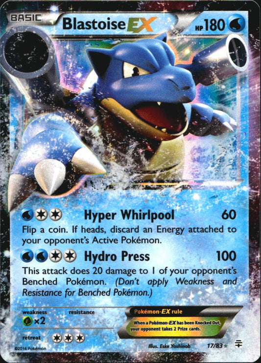 Blastoise EX 17/83 Holo Rare EX Generations Pokemon Near Mint