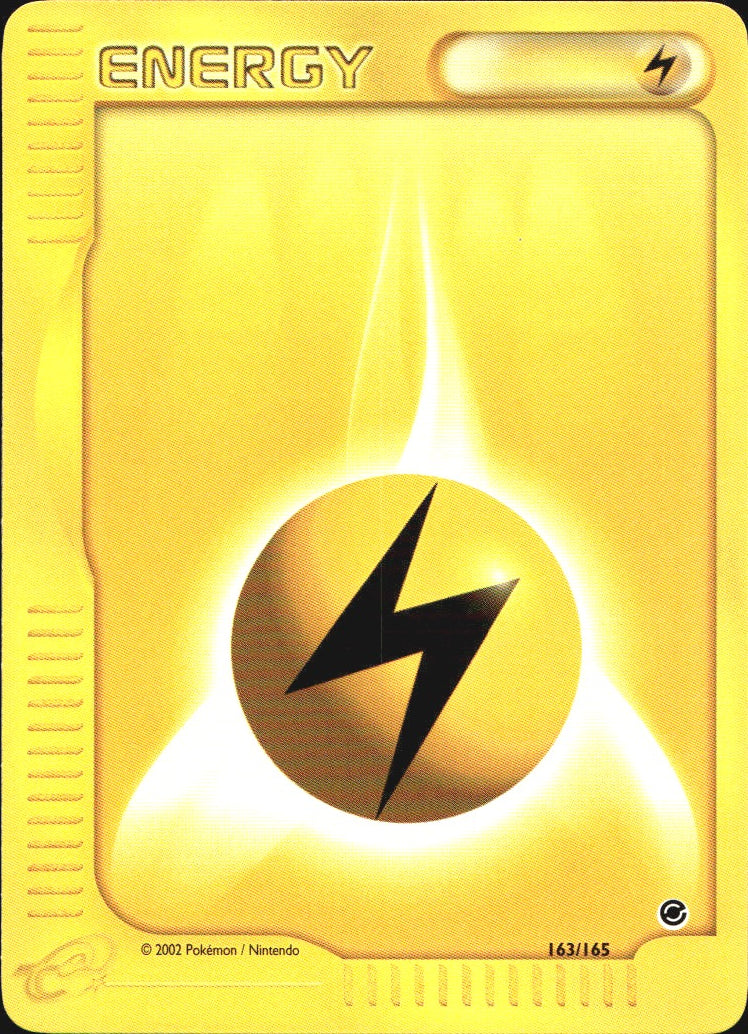 Lightning Energy 163/165 Expedition Base Set Pokemon Near Mint