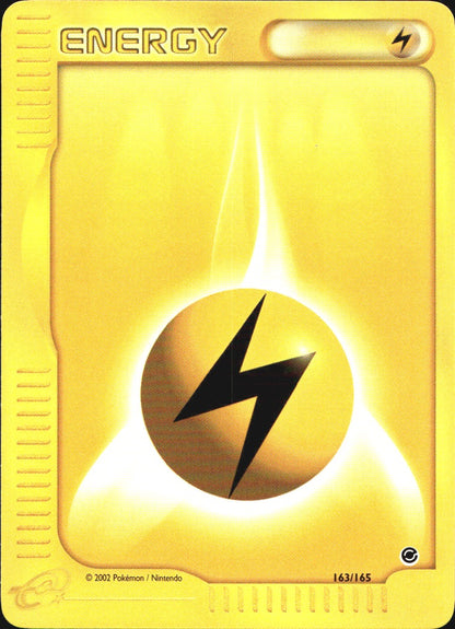 Lightning Energy 163/165 Expedition Base Set Pokemon Near Mint